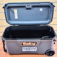 Esky Advanced 95L Chest Cooler Grey with Wheels and Handles Heavy Duty