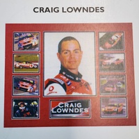 Craig Lowndes Signed Framed Photo Limited Edition 194 of 500 V8 Supercars