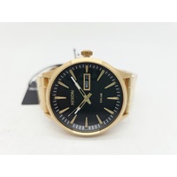 Nixon Sentry Solar Stainless Steel All Gold Black A1346-510-00 Mens Watch