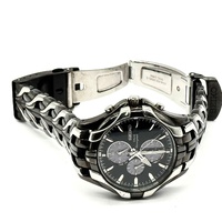 Seiko V172-0AK0 Mens Solar Chronograph Two-Tone Metal Watch 100m WR