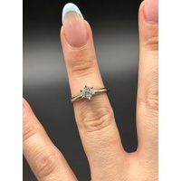 Ladies 18ct White Gold Diamond Engagement Ring
