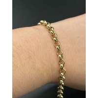 Ladies 9ct Yellow Gold Belcher Link Bracelet