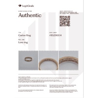 Unisex 18ct Yellow Gold Authentic Cartier Small Love Ring 
