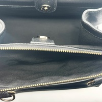 Coach Mini Surrey Carryall Black Leather Satchel Crossbody Bag with COA