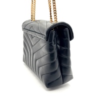 Saint Laurent YSL Small Loulou Puffer Lambskin Small Bag Black + COA