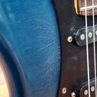 Vintage 1980 Kramer Focus 3000 Electric Guitar Blue 6 String Floyd Rose