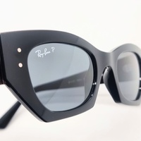 Ray-Ban RB4430 Zena Bio-Based Black Polarised Sunglasses 6677/81 49 22