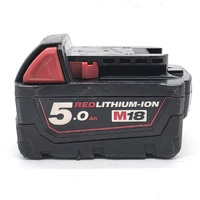 Milwaukee M18 18V RedLithium-Ion 5.0Ah Extended Capacity Battery Pack M18B5