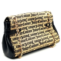 Juicy Couture The Glam Shoulder Bag Gold Bronze Heart Chain Handbag