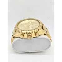 Nixon Simplify The 51-30 Chrono All Gold Stainless Steel Mens Watch
