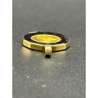 Unisex 18ct Yellow Gold Tuvalu 2004 Coin Pendant