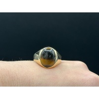 Men’s 9ct Yellow Gold Tiger’s Eye Signet Ring