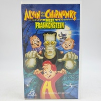 Alvin and the Chipmunks Meet Frankenstein VHS 1999 Animated Movie Classic