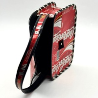Coca-Cola Handmade Recycled Soda Can Tote Handbag Purse Red Silver