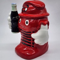 Coca-Cola Vintage 22cm Ceramic Money Box Red Piggy Bank Collectible