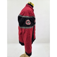 Ducati 618 Battle Of The Twins MotoGP Motorcycle Jacket Red Black Size M