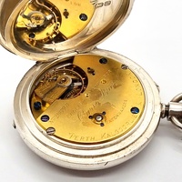 Antique 1904 Caris Bros Sterling Silver Pocket Watch Pre WW1 Working
