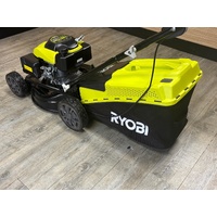 Ryobi 160cc 46cm 4-Stroke Push Lawn Mower Petrol Garden Grass Cutter RLM46160PB