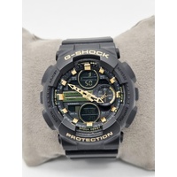 Casio G-Shock GMA-S140M Analog Digital Sports Watch Black Gold Compact