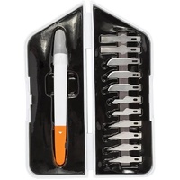 Fiskars Easy Change Precision Cutting & Carving Set 12 Piece Knife Kit