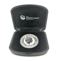 2008 Perth Mint 1oz Gold Gilded Koala 99.9% Silver $1 Dollar Coin Case