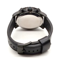 Fossil Gage BQ1711 Chronograph Black Watch 50mm Leather Band Quartz