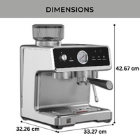 Kenmore Elite 15 Bar Auto Tamp Espresso Coffee Machine KKECMEAT-AU