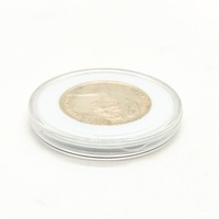 1966 Australian 50 Cent Round Silver Coin 80% Silver in Clear Protective Capsule