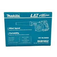 Makita DUB185Z 18V LXT Cordless Blower with 3.0Ah Battery
