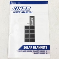 Kings 240W Folding Solar Blanket Portable Camping Panel Only