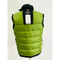 Kathmandu Epiq Mens Down Vest Puffer Body Warmer Black Green Lining XS