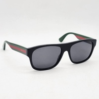 Gucci GG0341S Sunglasses Black Acetate Grey Polarised Lenses 56-17