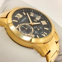 Guess W0668G8 Atlas Gold Stainless Steel Chronograph Black Dial Mens Watch