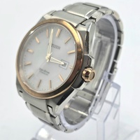 Citizen Eco-Drive E111 Titanium Mens Watch White Dial Sapphire 100M