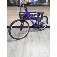 Repco Blade 60cm Mountain Bike 18 Speed Metallic Blue Front Rear Brakes