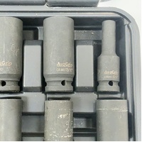 AuzGrip A84617 34pc 6 Point 1/2 Inch Drive Impact Socket Set Deep and Standard