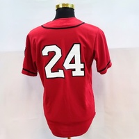 Home Run Bears Baseball Team Jersey Red #24 Strikers Norths Australia