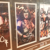 Limited Edition KISS Individually Signed Photo Frame 101 of 499 102cm x 50cm