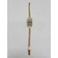 GUESS Ladies Watch Gold Tone Stainless Steel Mesh Band Champagne GW0400L2