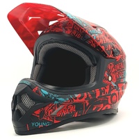 ONeal 3 Series Attack Youth Size XL Motocross Helmet Black Red Teal