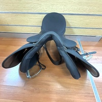 Thorowgood Maxam 16 Inch All Purpose Saddle Black Synthetic Equestrian