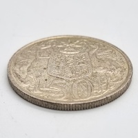 1966 Australia Round 50 Cent Coin Royal Australian Mint 80% Silver