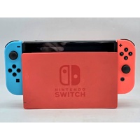 Nintendo Switch Neon Blue Red Handheld Gaming Console HAC-001 with Accessories