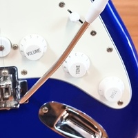 SX Standard Series Custom Handmade Electric Guitar Blue and White with Soft Case