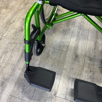 CareQuip Concorde Deluxe Wheelchair Lightweight Foldable Manual Green
