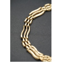 Ladies 9ct Yellow Gold Fancy Link Bracelet