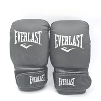 Everlast Tempo Boxing Bag Gloves Black Level 1 Beginner Size S/M Pair DWEQ141129