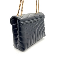 Saint Laurent YSL Small Loulou Puffer Lambskin Small Bag Black + COA