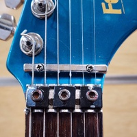 Vintage 1980 Kramer Focus 3000 Electric Guitar Blue 6 String Floyd Rose