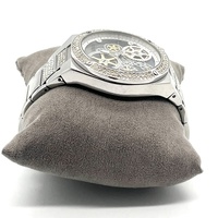 Guess Big Reveal GW0323G1 Mens Silver Stainless Steel Skeleton Watch